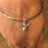 Silver Bee Bangle