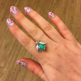 Turquoise and Marcasite Bumblebee Brooch