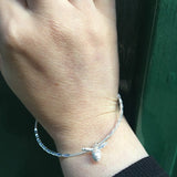 Silver Bee Bangle