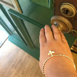 Silver Bee Bangle