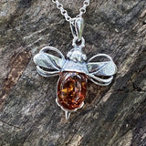 Amber 'Messenger of Love' Bee Pendant ~ Medium
