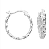 Celtic Weave Hoop Earrings
