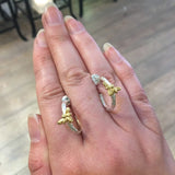 Textured Bee Hoop Earrings