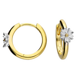 Daisy Golden Huggie Earrings