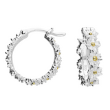 Daisy Hoop Earrings