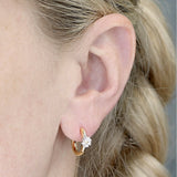 Daisy Golden Huggie Earrings