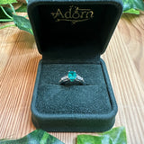Evelyn Emerald and Diamond Ring