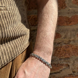 Oxidised Silver Chunky Bracelet