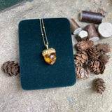 Golden Acorn Amber Pendant