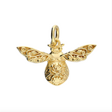 Golden Filigree Bee Pendant