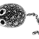Marcasite Mouse Brooch