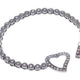 Marcasite Heart Bracelet