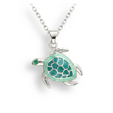 Enamel Turtle Pendant