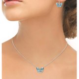 Enamel Butterfly Necklace