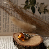 Mini Amber Acorn Pendant