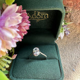 Smooth Oval Diamond Ring