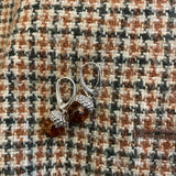 Amber Acorn Earrings