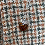 Amber Acorn Pendant