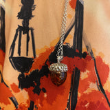 Amber Acorn Pendant