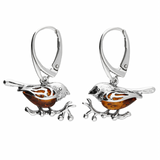 Amber Robin Earrings