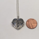 Silver Angel Wing Locket