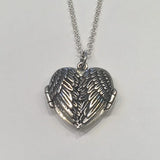 Silver Angel Wing Locket