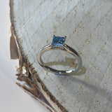 Azure Princess Blue Diamond Ring