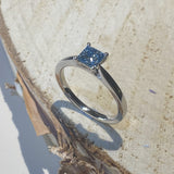 Azure Princess Blue Diamond Ring