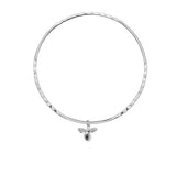 Silver Bee Bangle