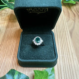 Cleopatra Emerald and Diamond Ring