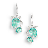 Enamel Turtles Earrings