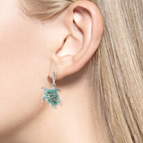 Enamel Turtle Drop Earrings