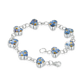 Forget-me-not Heart Bracelet