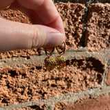 Golden Amber Acorn Earrings