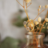 Daisy Golden Huggie Earrings