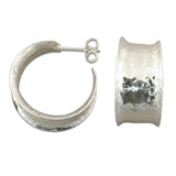 Hammered Hoop Earrings