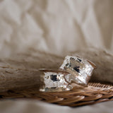 Hammered Hoop Earrings