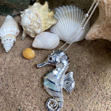 Mother of Pearl Seahorse Pendant