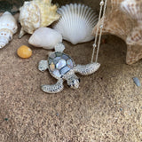 Mother of Pearl Turtle Pendant