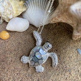 Mother of Pearl Turtle Pendant