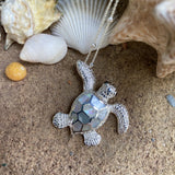 Mother of Pearl Turtle Pendant