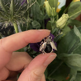 Marcasite and Onyx Bee Brooch