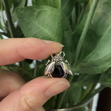 Marcasite and Onyx Bee Brooch