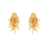 Dionysus Bear Earrings - Gold