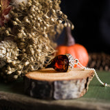 Amber Acorn Pendant
