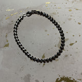 Silver Flat Heart Bracelet