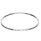 Silver Hammered Bangle