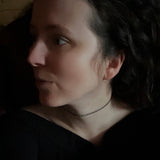 Silver Heart Choker