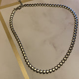 Silver Heart Choker