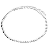 Silver Heart Choker